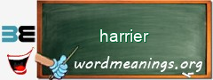 WordMeaning blackboard for harrier